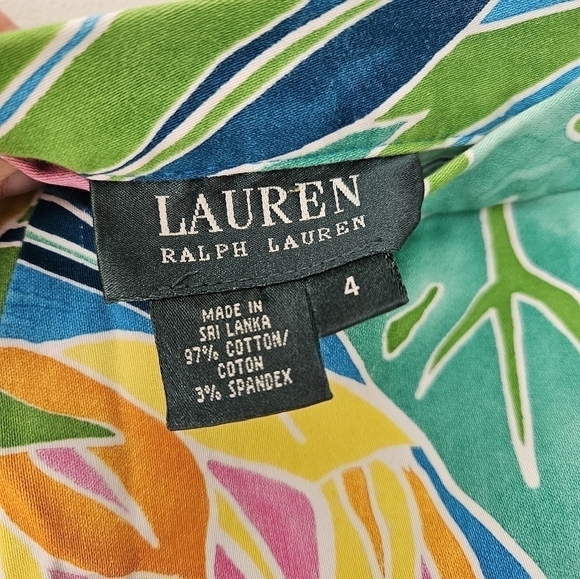 Ralph Lauren pant green tag colorful size 4 - Picture 6 of 7